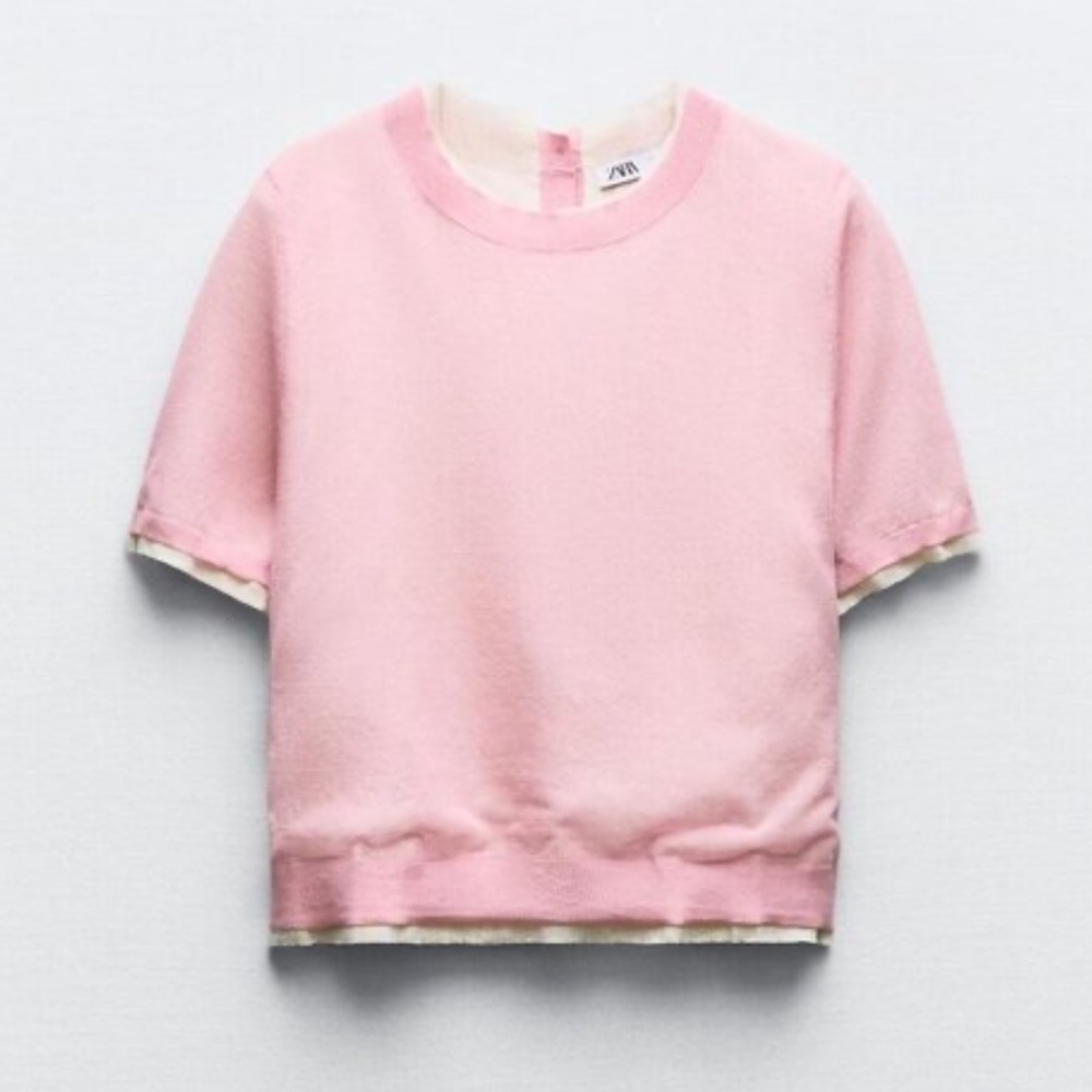 Zara LINEN BLEND TOP S